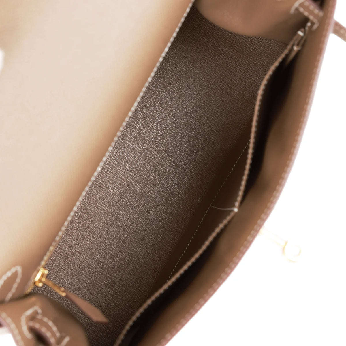 Kelly 28 Etoupe Epsom Handbag J7460