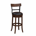 Swivel Tall Bar Stool in Washed Brown and Black Q551908