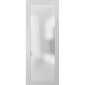 Opaque Glass Door Panel Slab White O873483