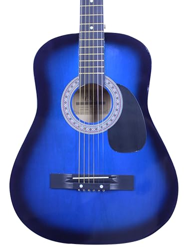 Black Beginner Acoustic Guitar Starter Package with Gig Bag, Strap, Picks, Pickguards, Pick Holder, Extra Strings, Electronic Tuner Z1848