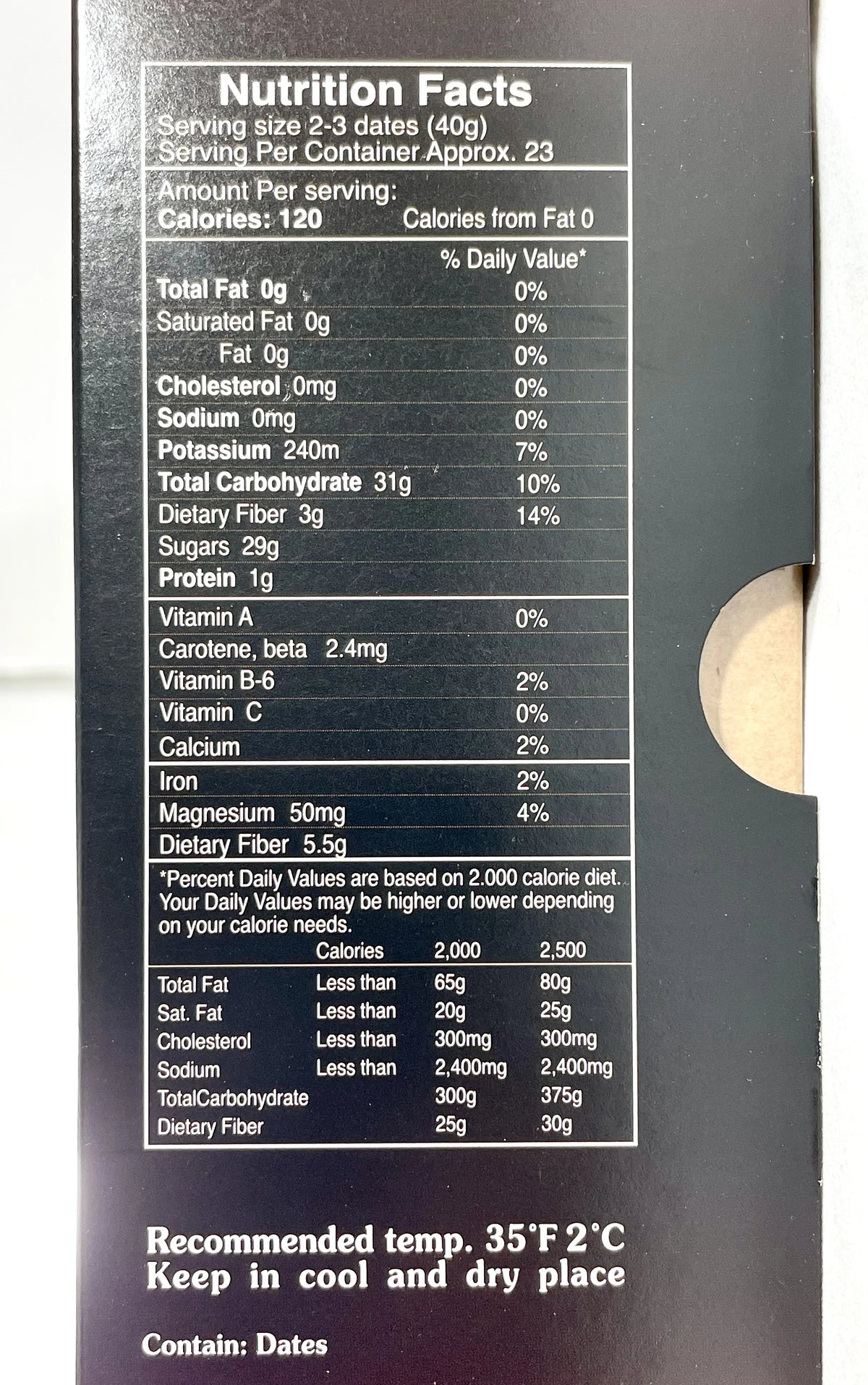 Dried Medjoul Natural Dates 2kg T4378