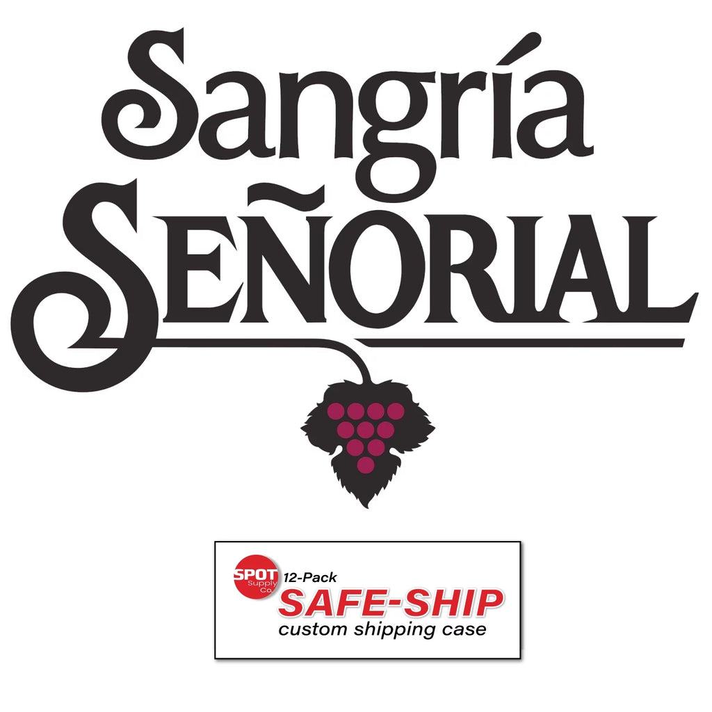 12/11.16 fl. oz. Glass Bottle Case (12-Pack) Sparkling Non-Alcoholic Sangria U359
