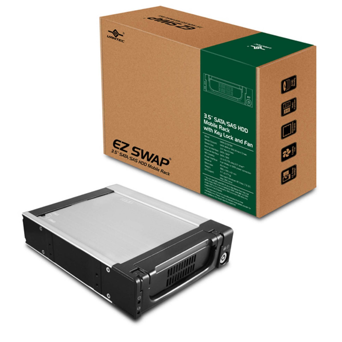 3.5 Inch SATA/SAS HDD Mobile Rack N5125