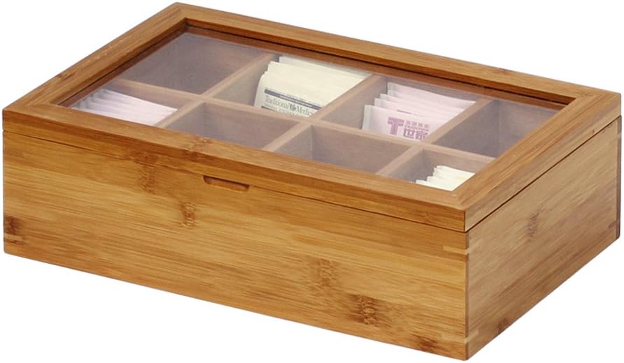 Natural Bamboo Tea Box 12 Inch C174382