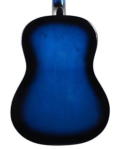 Black Beginner Acoustic Guitar Starter Package with Gig Bag, Strap, Picks, Pickguards, Pick Holder, Extra Strings, Electronic Tuner Z1848