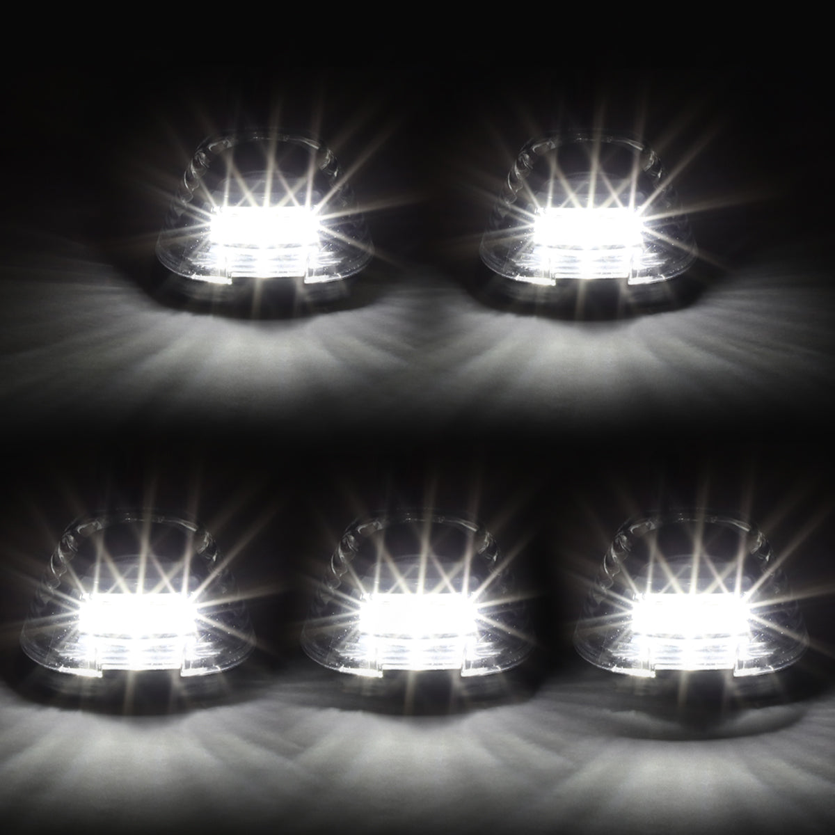 5 X LED Cab Roof Top Lights with Wiring Harness M44675