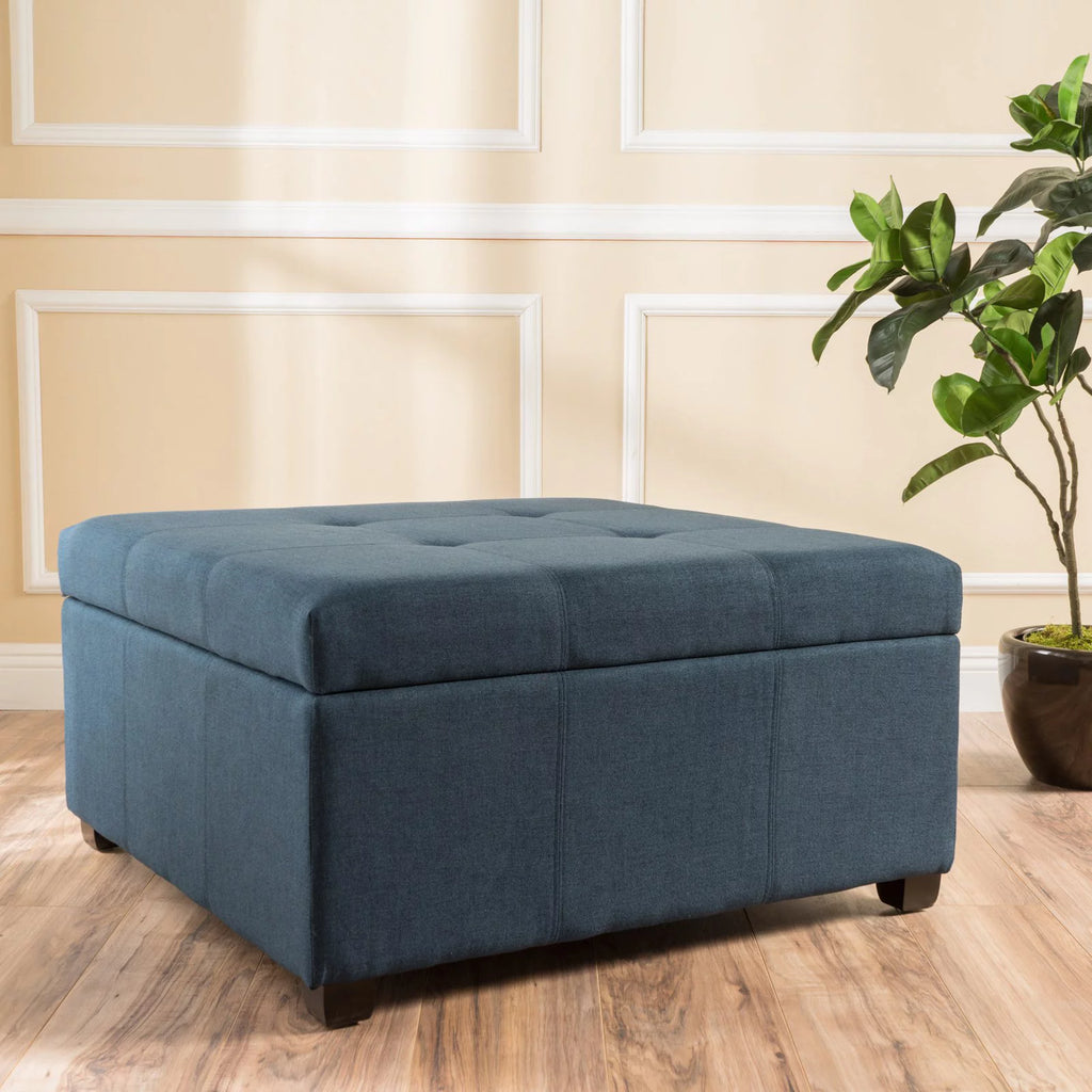 Fabric Storage Ottoman E1894