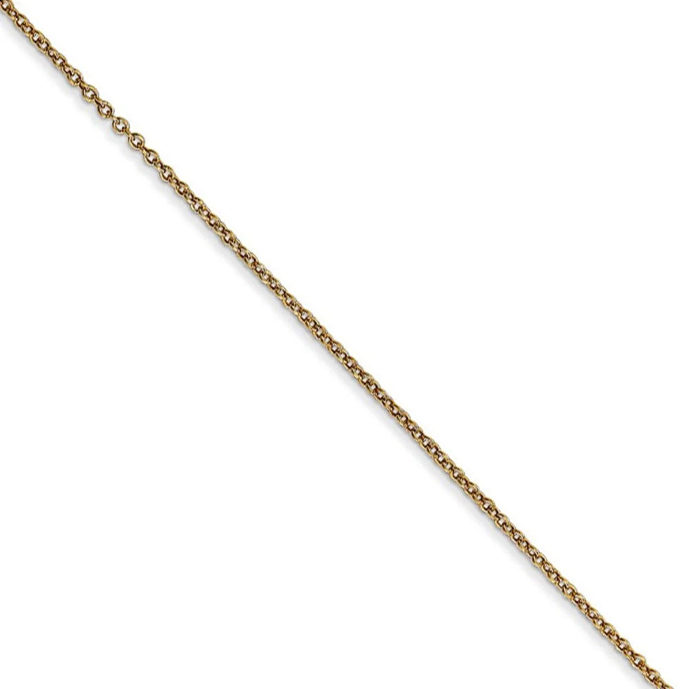 14k Yellow Gold Domed Heart Locket Necklace U6568