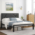 Twin Size Bed Frame with Leather Upholstered Headboard K4611