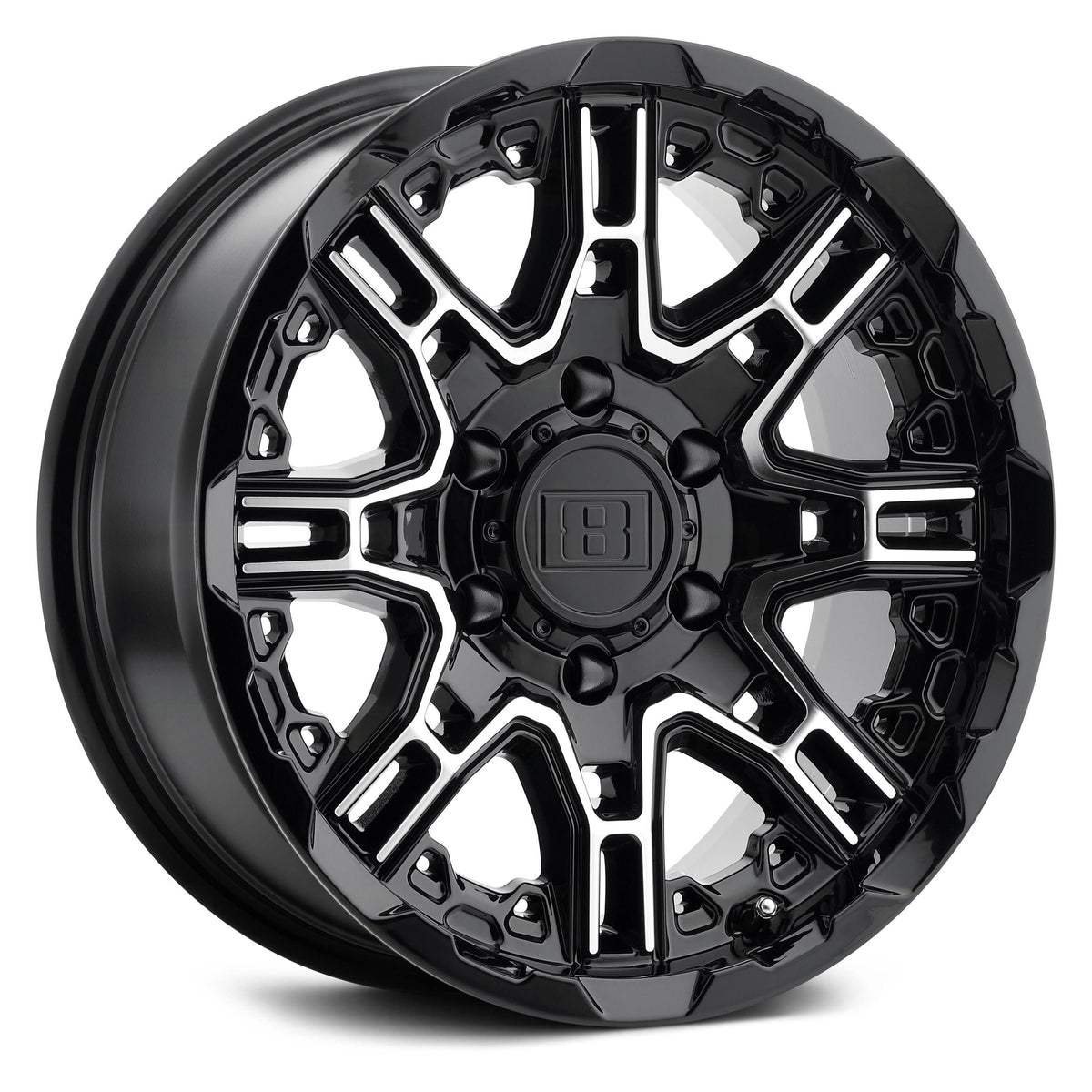 22x10 6x139.7 -12mm Black Wheel G6658