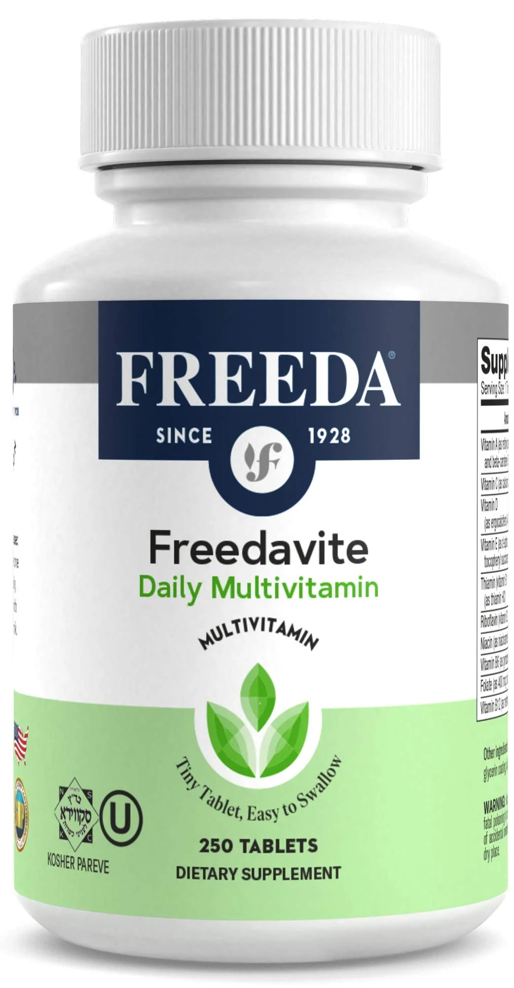 Multivitamin Tablet with Vitamin A, C, D, E, B1, B2, B6, B12, Biotin, Calcium, Zinc, Iron, Magnesium, Manganese, Copper, Selenium, Iodine - 250 Count V757