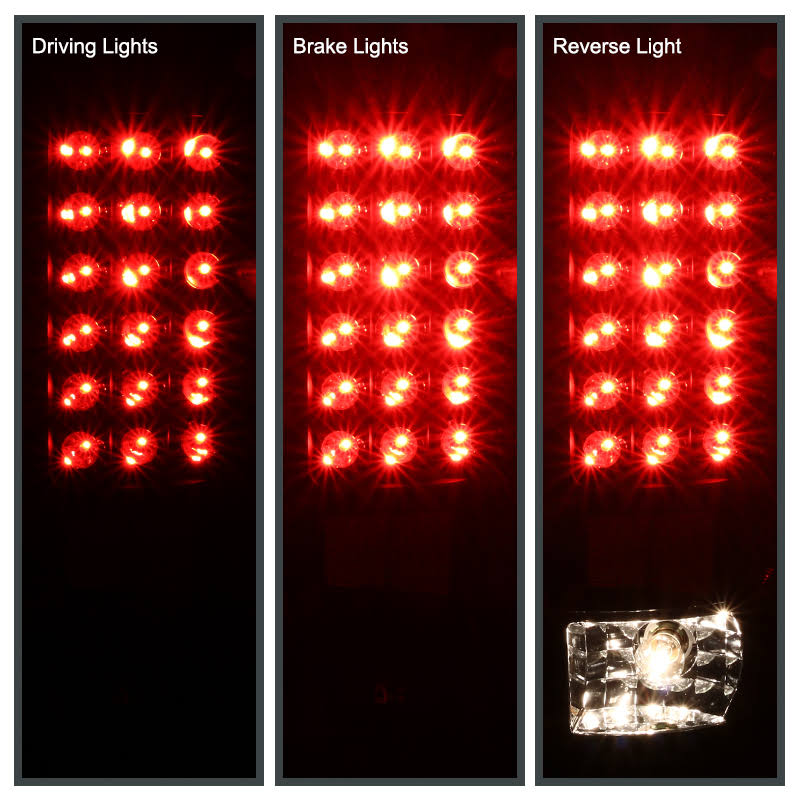 Black LED Tail Lights E59065