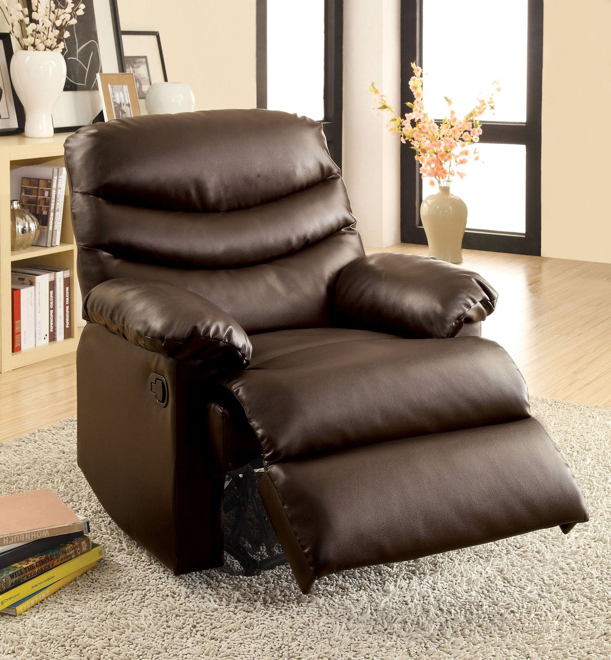 Brown Bonded Leather Recliner T25787
