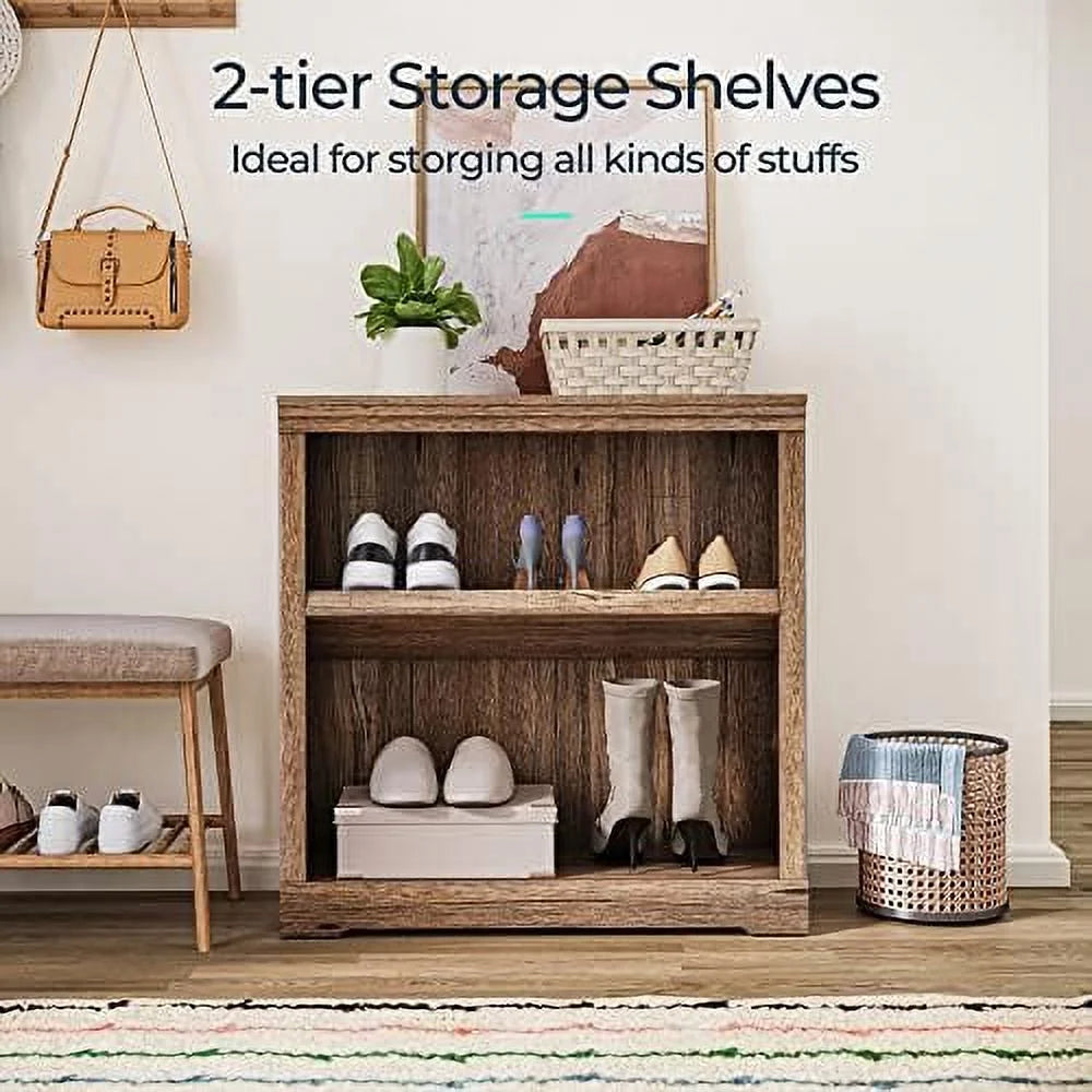 5- Bookcase Bookshelves Floor Standing Display Shelves 68 in Tall Light Brown K33492
