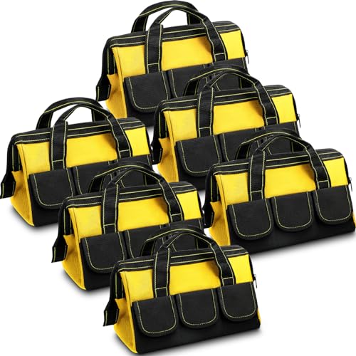 6 Pcs Heavy Duty Tool Bag with Hard Bottom N9471
