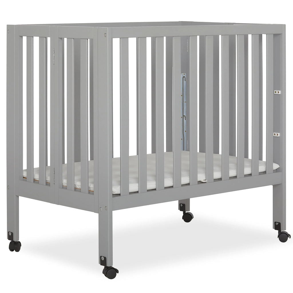 Pebble Grey Folding Crib K120