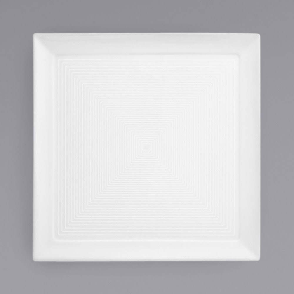10.75 inch Spiral Square Plate, 6 per Case Y9199