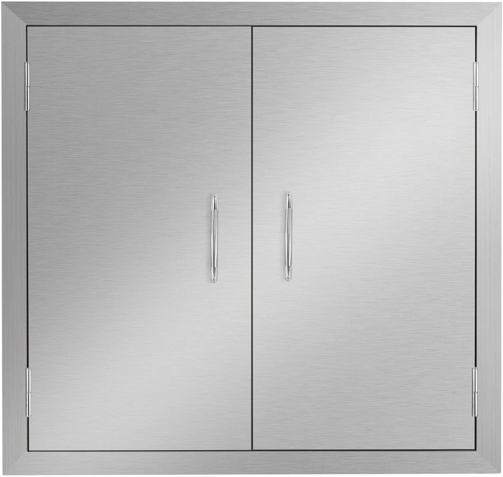 Outdoor Kitchen Stainless Steel Double Wall BBQ Access Door Y73864