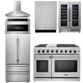 48 Propane Gas Range, Hood, Refrigerator, Dishwasher, Wine Cooler, Microwave C531288