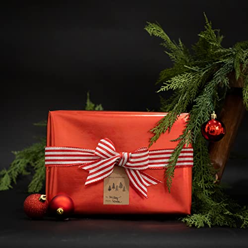 Christmas Tree Gift Tag Stickers 2 x 3 Inch Kraft Tags G926470