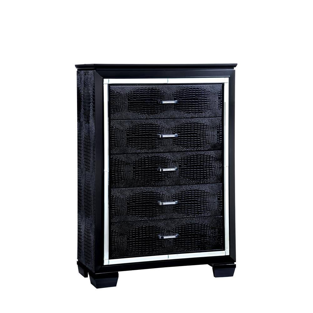 Black Contemporary Style Chest of Drawers A87569