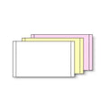 Carbonless 13# White/Canary/Pink Computer Paper, 1/2 Perf Left & Right, Ream of 2000 A8812