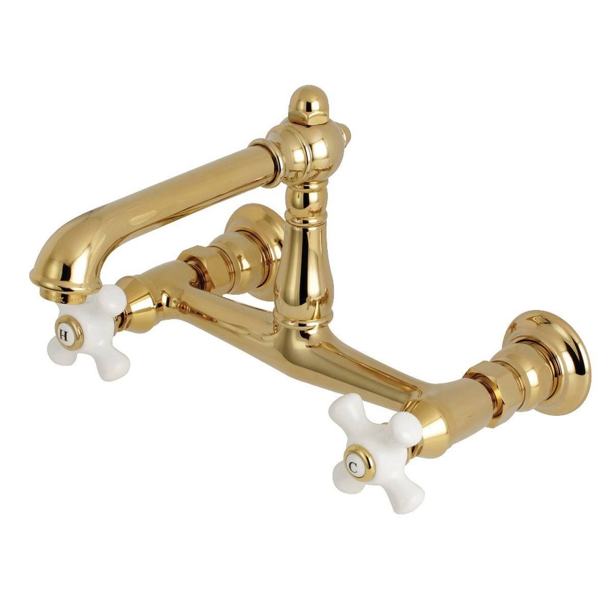 Polished Chrome Wall Mount Bathroom Faucet O435