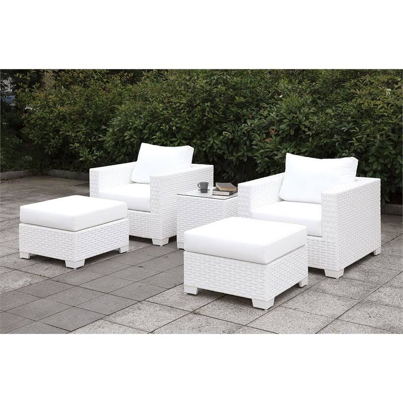 White Patio Arm Chair N9715