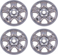 Chrome 5 Spoke Steel Rim Wheel Skin Hub Caps Set of 4 I229