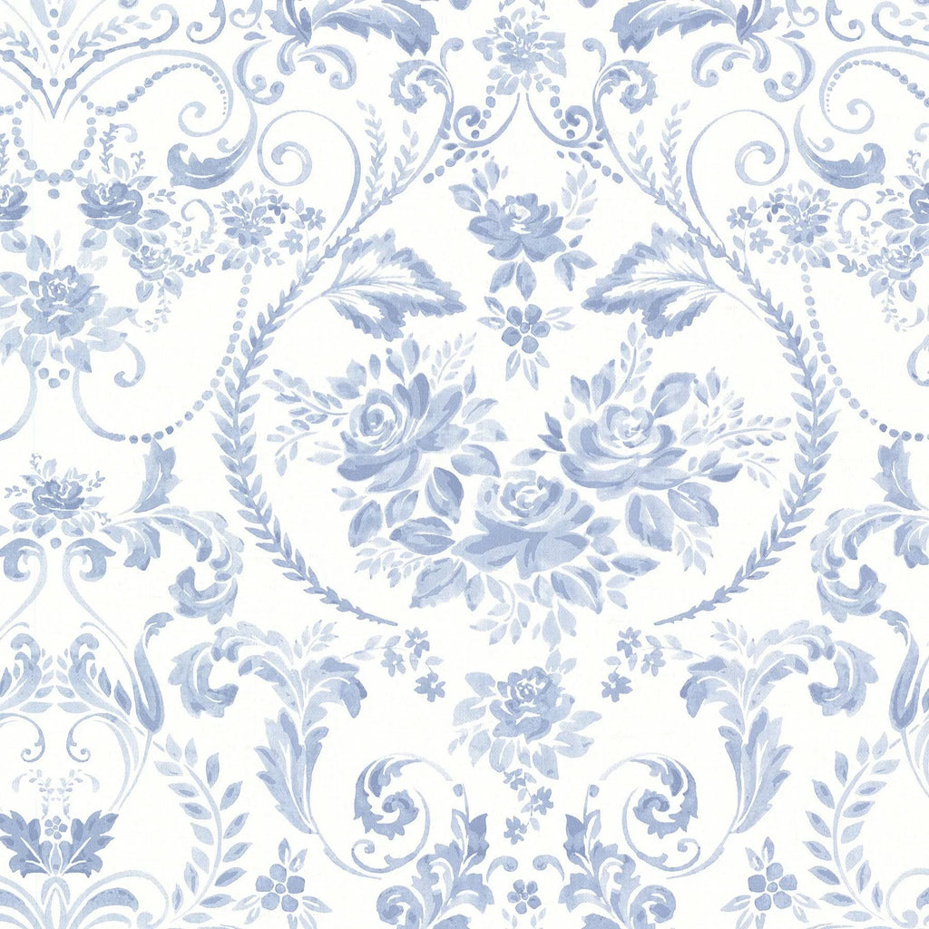 Blue Floral Wallpaper Q91601