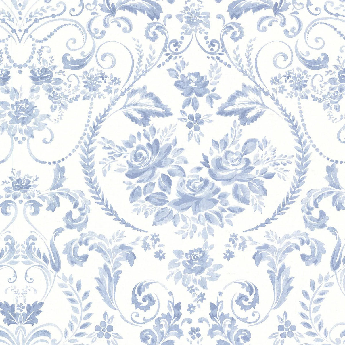 Blue Floral Wallpaper Q91601