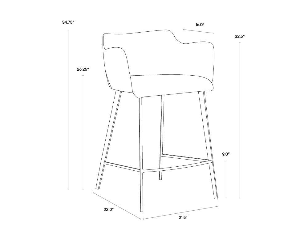 November Grey Counter Stool A616