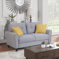 58" Gray Upholstered 2 Seater Sofa X2580