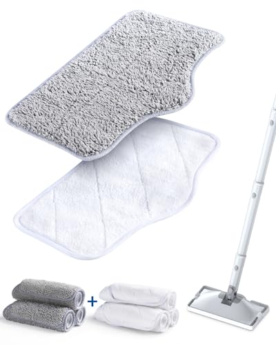 10-in-1 Steam Mop with Detachable Handheld Steamer, 350ml Tank, 2-Level Control and Swivel Head, Gray K9025