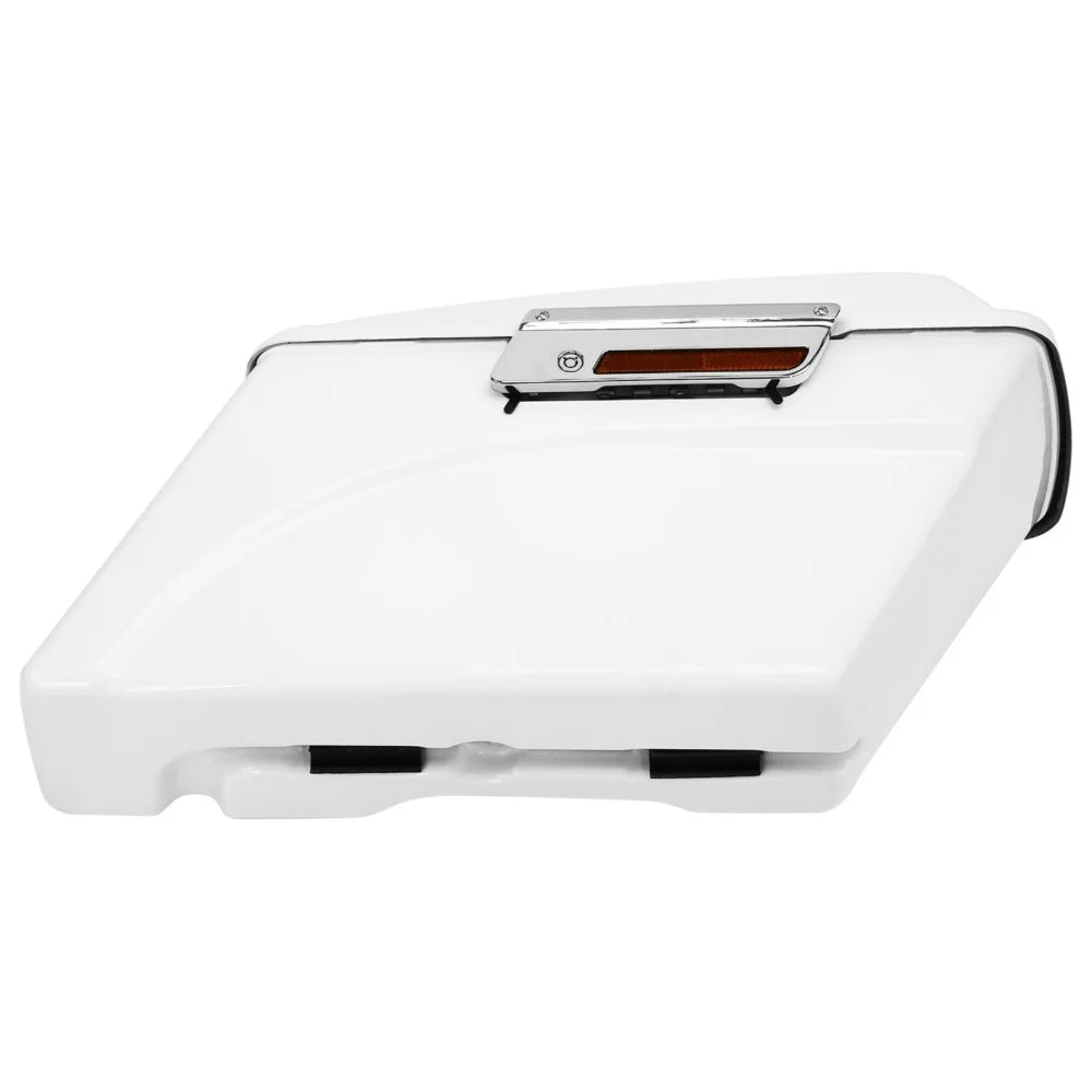 White Hard Saddlebag Trunk O2063