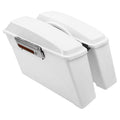 White Hard Saddlebag Trunk O2063