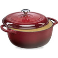 7.5 Quart Enamel Cast-Iron Round Dutch Oven J60741