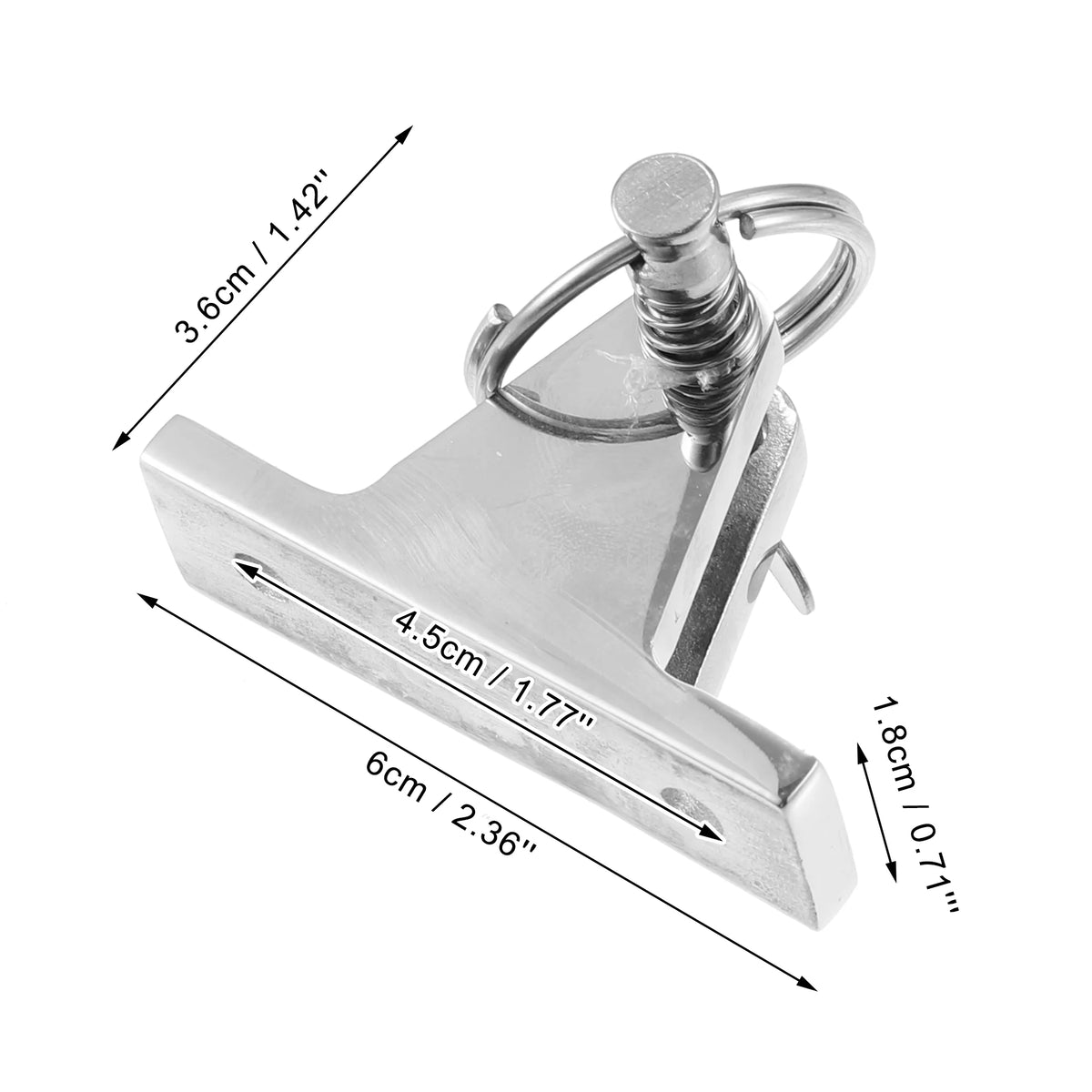 4Pcs Stainless Steel Deck Hinge with Pin Ring A222219