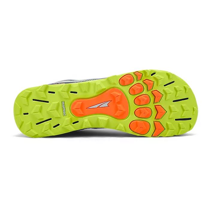 Gray/Lime Low Trail Running Shoes L718001