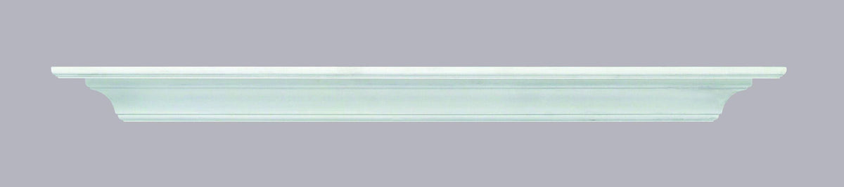 White MDF Mantel Shelf 48x22 U235