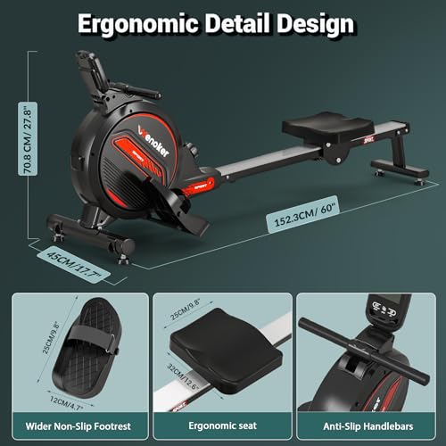 Magnetic Rower Machine with LCD Monitor C89642