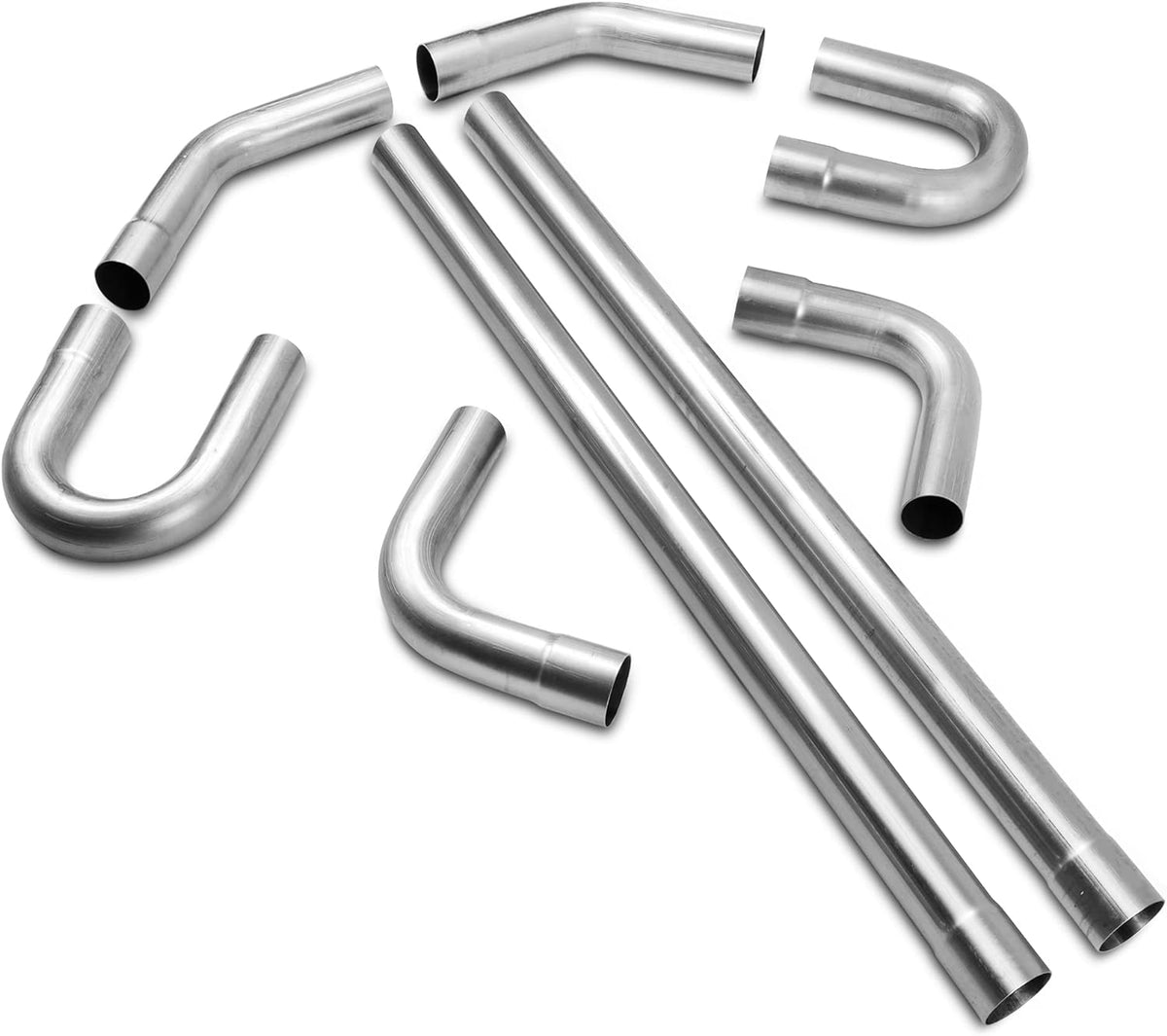 2.5'' Mild Steel Exhaust Kit Tubing Mandrel Bend Pipe 8PCS H6182