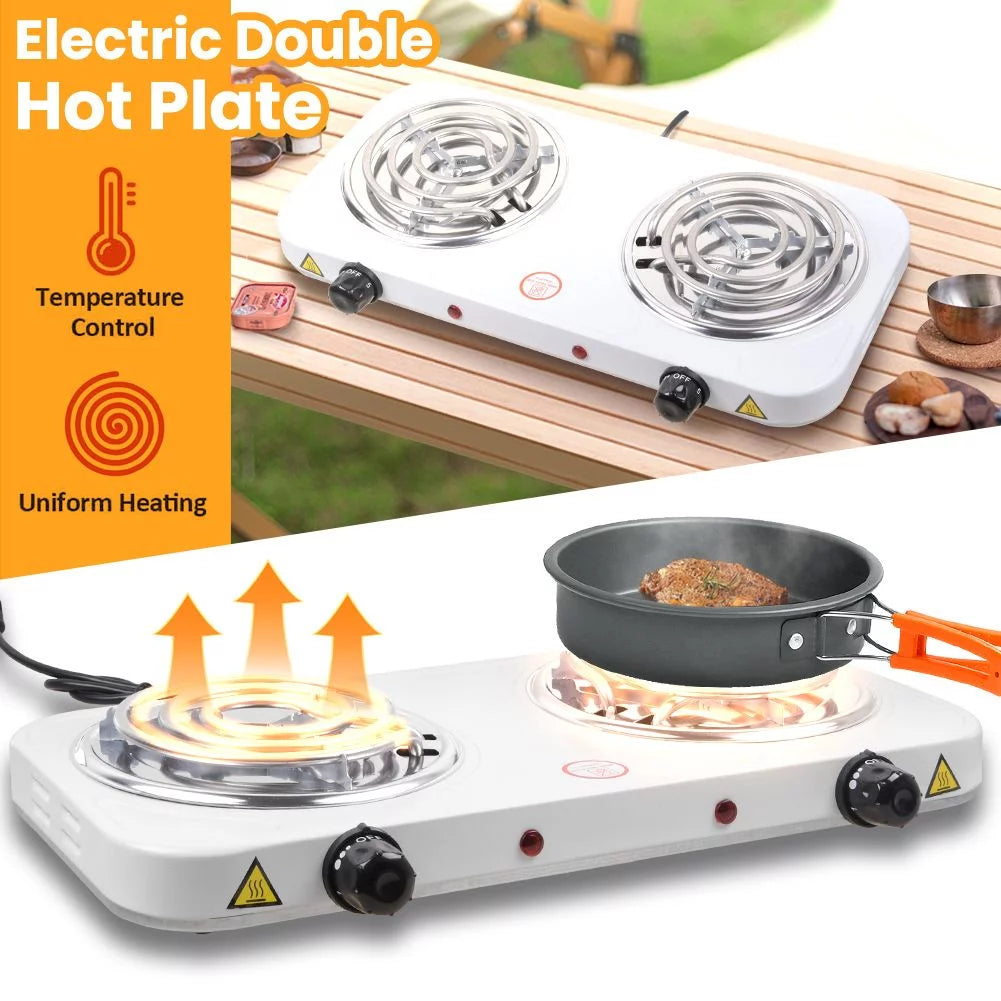 2000w Portable Electric Double Burner K7554