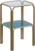 End Table Satin Gold Finish W4373