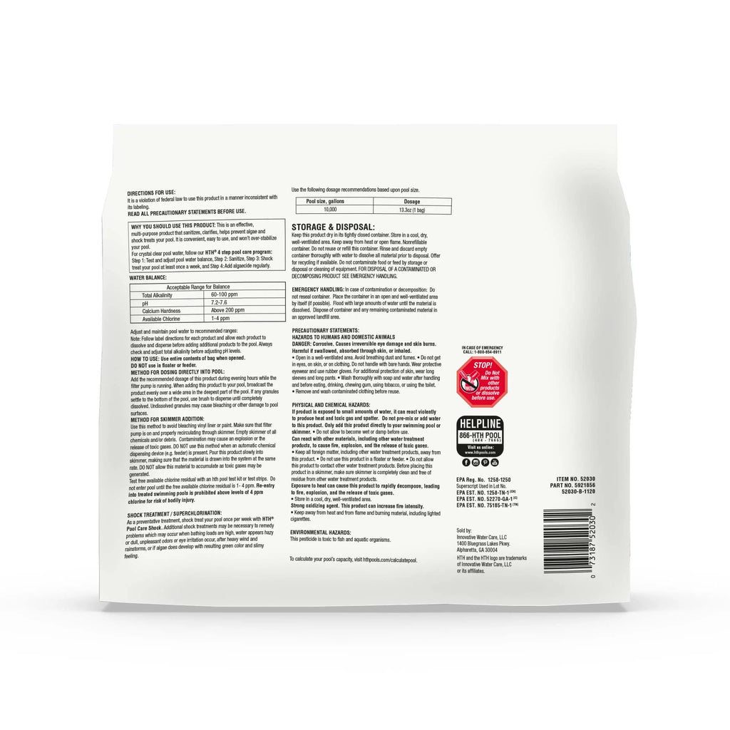 Pool Shock Granules 6 Pack 13.3 oz F8736