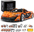 RC Sports Car Building Kit, 3228 Pieces 1:8 Scale T4396