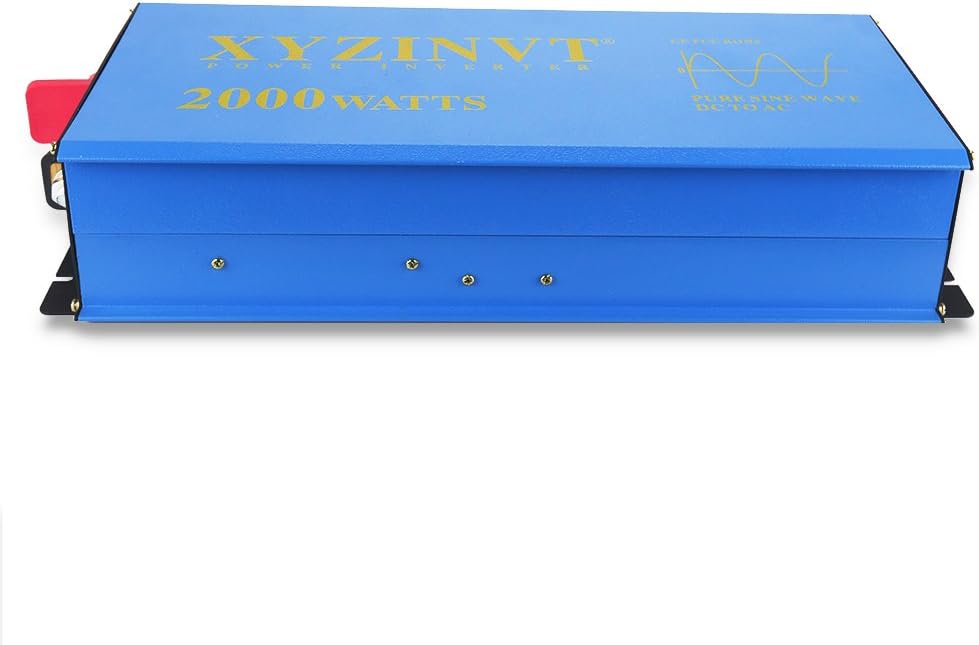 2000 watt Pure Sine Wave Power Inverter DC 12V to AC 120V with LED Display and Wireless Remote Controller A31239