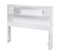 White Full Bookcase Headboard U116