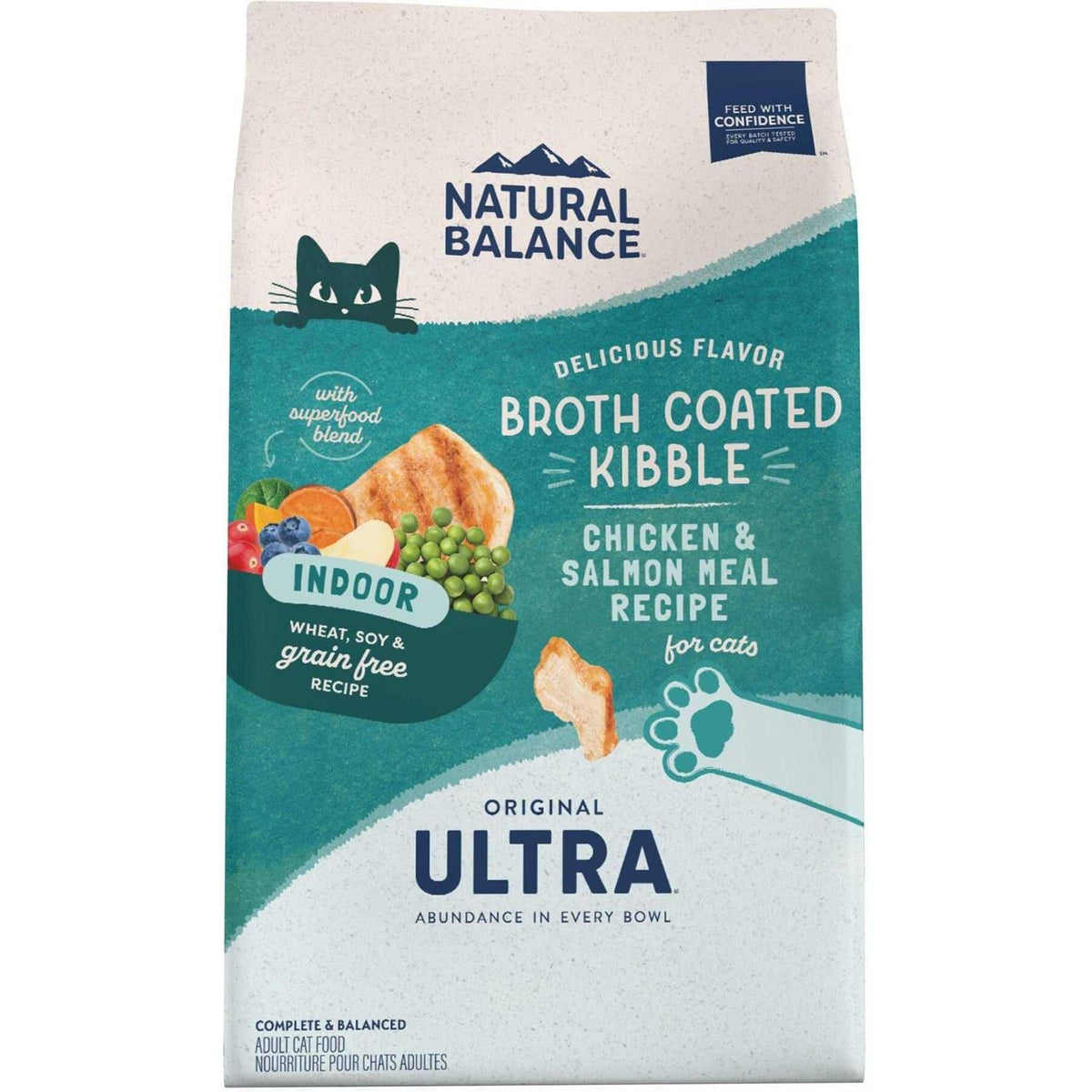 Indoor Chicken & Salmon Meal Dry Cat Food J392