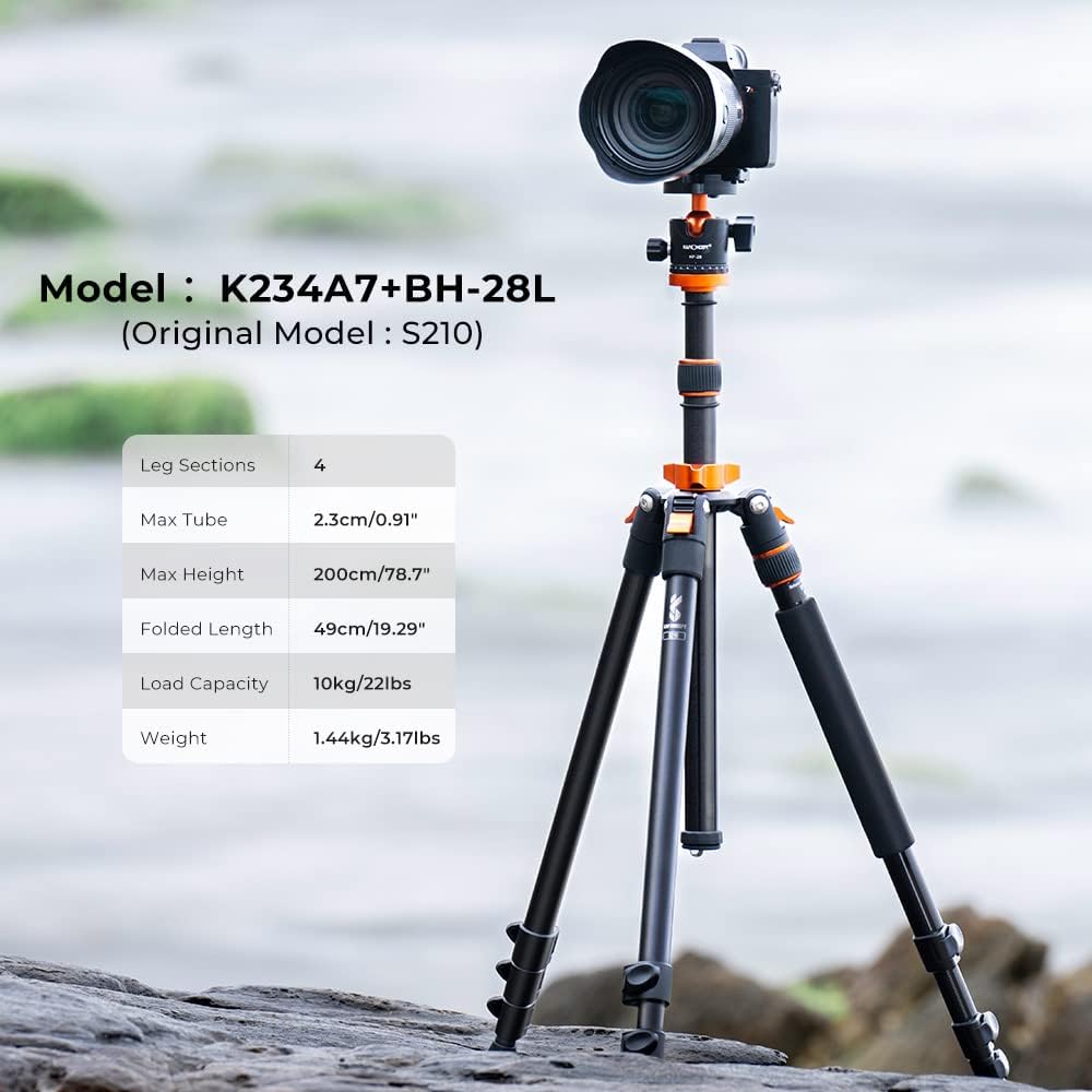78 inch Aluminum Camera Tripod with 360 Degree Ball Head, Pack of 2 J895683